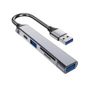 Hub di USB con il tipo C dati USB3.0 2.0 e lettore di schede del lettore di schede per la scuola dell'ufficio ed il centro commerciale