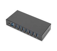 Hub Digitus 7 porte 5 Gbit/s USB 3.2 Gen 1 Industrial Line Metallo ESD