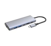 Hub DLH 6 porte 10 Gbps USB-C HDMI 4K modello DY-SA5260 Extra Ethernet Gigabit