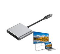 -HUB- Docking station | Tipo-C-Dock | Advanced Display Creature3 Porte 4K Dockingstation 5 GBS Trasmissione DATI PD 100 W Carica per la Camma Stampa Clave