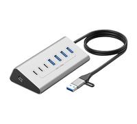 Hub Docking Station USB Tipo C Splitter Adattatore di Ricarica Adattatore di Alimentazione Multiplo 7/10 Porte Per PC Laptop Accessori Tipo C Hub
