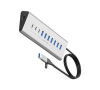 Hub Docking Station USB Tipo C Splitter Adattatore di Ricarica Adattatore di Alimentazione Multiplo 7/10 Porte Per PC Laptop Accessori Tipo C Hub