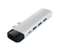Hub Dual USB-C Pro in alluminio con Ethernet e HDMI 4K - Nouvo