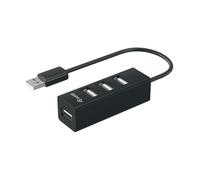 Hub Equip 4 porte 480 Mbit/s modello 128955 Plug and Play nero