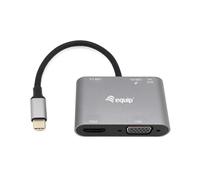 HUB EQUIP USB-C 5 EN 1 HDMI-VGA-USB-AUX-USB PD 100