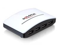 HUB esterno USB 3.0 DeLOCK a 4 porte 5000 Mbit/s nero, bianco - Nouvo