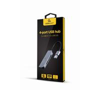 Hub Gembird 4 porte 5 Gbit/s USB 3.1 Gen 1 UHB-U3P1U2P3-01 Argento