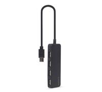Hub Gembird 4 porte USB 2.0 0,3 m cavo Tipo-C integrato UHB-CM-U2P4-01