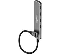 Hub Goobay 4 porte 5000 Mbit/s modello 79160 alluminio grigio