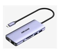 Hikvision hiksemi hub 11 in 1, fast charge, hdmi, vga,sd, tf, usb3.0*2, usb2.0*2, audio, rj4