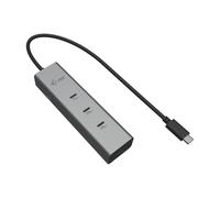 Hub USB i-Tec C31HUBMETAL8KPDPRO Argentato