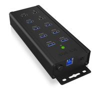 Hub ICY BOX 10 porte 5 Gbps IB-HUB1703-QC3 Alluminio Carica Rapida