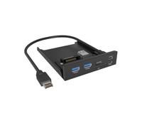Hub ICY BOX 3 porte 20 Gbit/s USB 3.2 Gen 1 IB-HUB1419-i3 metallo nero