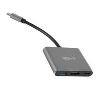 Hub iggual 3 porte USB 3.2 Gen 1 4K HDMI Type-C 100W Alluminio