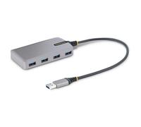 Hub Interfaccia Startech 4 Porte USB 3.2 Gen 1 Grigio Cavo 30cm