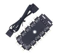 Hub LED ARGB multi-porta da 5 V a 3 pin per il controllo dell'illuminazione unificato su PC da gioco, dogana, costruisce hub ARGB di facile installazione