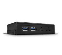 Hub Lindy 4 porte 10 Gbps USB 3.2 Gen 2 modello 43094 metallo nero