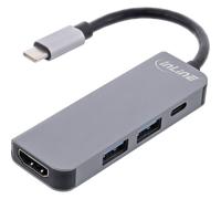 Hub multifunzione InLine USB 3.2 Gen.1 2x USB-A 5Gb/s+ HDMI 4K/30Hz+ Type-C PD 87W - Nouvo