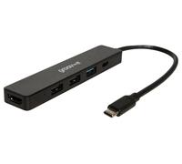 Hub Multiporta USB-C, USB-C A 3x USB-A, 1x USB-C, Cavo A/V Digitale - GVPC10BK