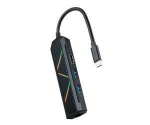 Hub nanocavo 5 in 1 da USB-C a USB-A/USB-C/HDMI/RJ45/PD 100 W