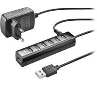 NGS IHUB7 TINY USB 2.0 480 Mbit/s Nero