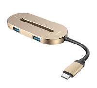 HUB O-Shape Tipo-C Multi Convertitore 3xUSB3.0 + HDMI 4K + TIPO C PD Oro