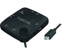 LogiLink Hub Multifunzione On-The-Go Micro-USB con Lettore di Schede