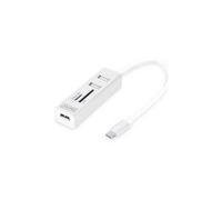 Hub OTG USB in alluminio con lettore di schede HUB USB 2.0 Tipo C con lettore di scheda 3 x USB 2.0.1x SD 1x porta MicroSD Allo NEW