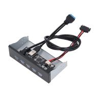 Hub Pannello Frontale da 5,25 Pollici, Hub USB 3.2 Interno a 5 Porte con Controllo Principale GL3510, Porte USB 3.2 GEN1 da 5 Gbps, Adatto per 8 10 2003