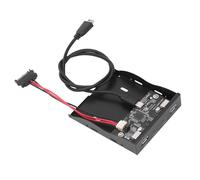 Hub Pannello Frontale USB 3.2, Hub Pannello Frontale da 3,5 Pollici, Alloggiamento per unità Floppy a 4 Porte da 10 Gbps, Pannello Frontale Tipo C, Gen2, Chip VLI VL82, Plug and