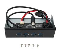 Hub Pannello ONT USB 3.2 Ad Alta velocità con 4 Porte, Trasferimento di 0 Gbps, Installazione Facile, Ampia compatibilità per l'uso del Desktop