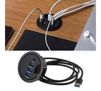 Hub passante USB 3 0 con microfono per cuffie per connessione multi dispositivo