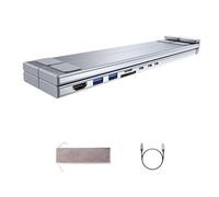 Hub pieghevoli del supporto del computer portatile in alluminio con 8 porte di espansione tra cui capacità di ricarica 4K e PD100W Supporto per laptop in alluminio