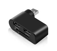 Hub porta USB - Splitter a 4 porte, connettore USB rotante | Hub di trasferimento dati ad alta velocità da 480 Mbps con design versatile per la connessione del dispositivo nella configurazione del