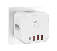Hub Presa USB Multipresa 7 in 1 - Ladron Spine Multiple con Caricatore Intelligente per Cellulare Ricarica Rapida - Multipresa Multipresa Prolunga USB, Caricatore USB C, Adattatore Estensione