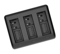 Hub Ricarica Della Batteria A Triplo Slot Con Indicatori LED USB C E Porta USB Per Fotocamere Action 5Pro/4/3 Tripla Ricarica