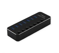ROLINE Hub per notebook USB 3.2 Gen 1, 7 porte, commutabile singolarmente