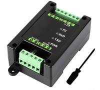 Hub RS485 isolato industriale, espansione a 2 porte per acquisizione dati con montaggio su guida DIN, supporto ad alto tasso di trasmissione, trasmissione affidabile in ambienti industriali difficili