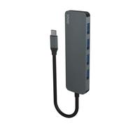 Hub Savio 4 porte 5 Gbps AK-54 USB-C Alluminio Portatile