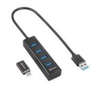 HUB Sharkoon USB 3.2 Gen 1 Type-C 5000 Mbit/s Nero NEW