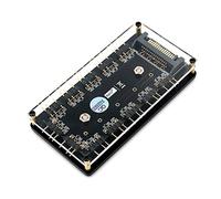 Hub Splitter LED RGB a 12 Vie 5V con Cassa in PMMA e Supporto Magnetico per Controller LED ASUS/MSI 5V 3pin