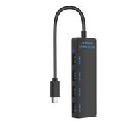 Hub splitter USB 3.0 da tipo C a 4 porte per il collegamento di periferiche a computer portatili desktop e TV