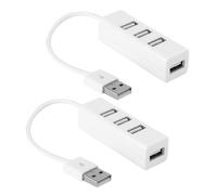 Hub splitter USB a 4 porte ad alta velocità per MacBook, Surface Pro e PC. Connessione ad alta velocità, hub USB 2.0 a 4 porte, facile accesso,