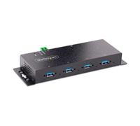 Hub Startech USB 3.0 Industriale 5Gbps 4 Porte Montaggio Flessibile Protezione ESD