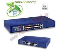 HUB SWITCH TEG1016D TENDA 16 PORTE SERVER 100/1000 ETHERNET SDOPPIATORE PORTE