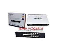 HUB SWITCH TENDA 16 PORTE S16 ETHERNET SDOPPIATORE RETE LAN 100M NETWORKING