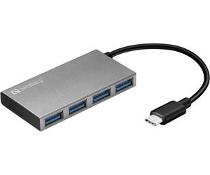 Hub tascabile Sandberg da USB-C a 4 xUSB 3.0 - Nouvo