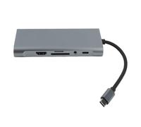 Hub tipo C Docking station 11 in 1 Interfaccia multimediale ad alta definizione 4K VGA RJ45 PD 100 W Ricarica in lega di alluminio per per XPS13 per laptop Mate 10 Pro