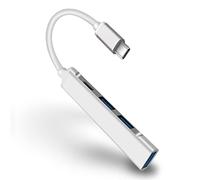 Hub tipo C USB C HUB 3.0 4 porte multi splitter adattatore OTG per accessori Pro Air USB 3.0 tipo C hub USB (colore: semplice, dimensioni: 1,7 x 8,3 cm)