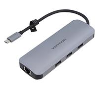 Hub TOLHB USB OTG, USB 3.0 PnP grigio Numero di porte: 9 0,15 m VENTION